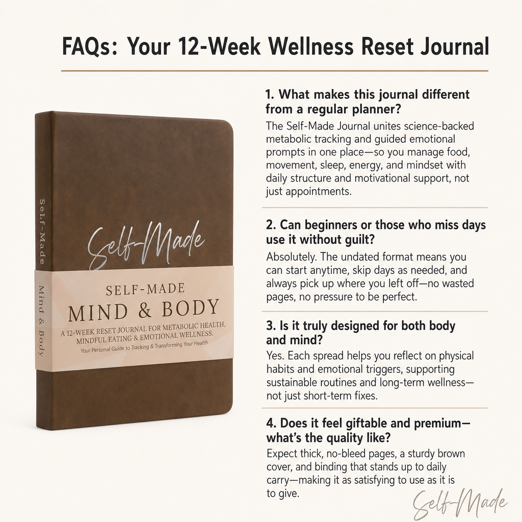 Self-Made Mind & Body 12 Week Reset Journal